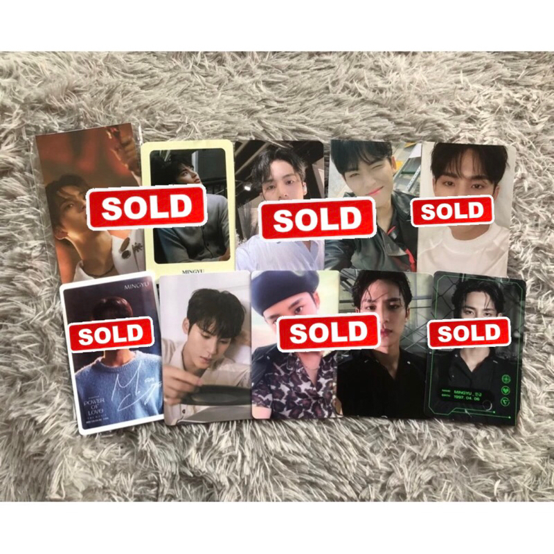 OFFICIAL PHOTOCARD MINGYU GAMEBOI 24H HMV HENGGARAE SECTOR17 ODE TO YOU FACE THE SUN FTS ATTACA POL 