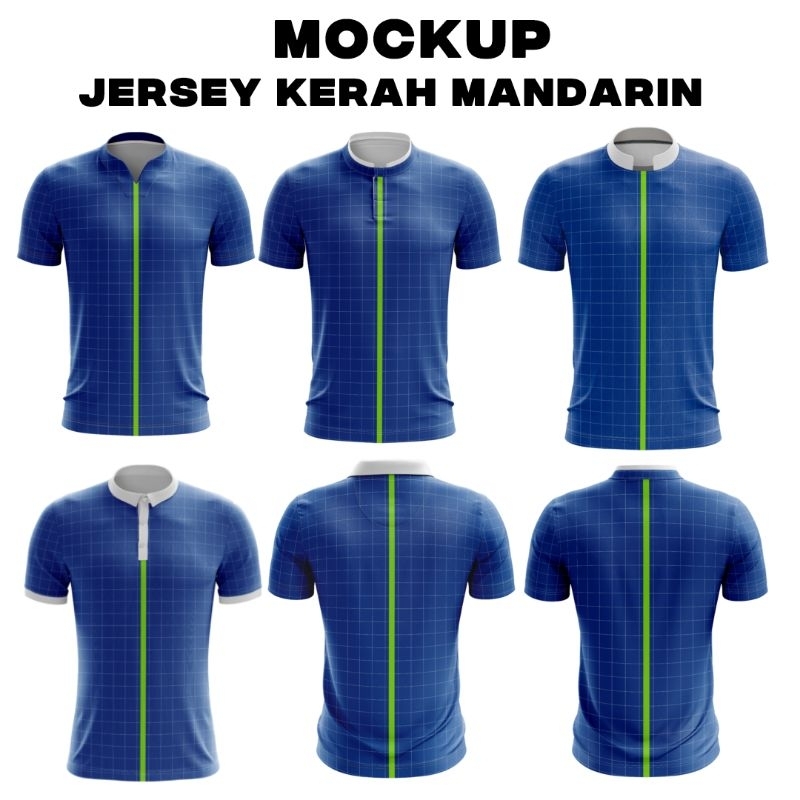 MOCKUP JERSEY KERAH MANDARIN | PSD PHOTOSHOP