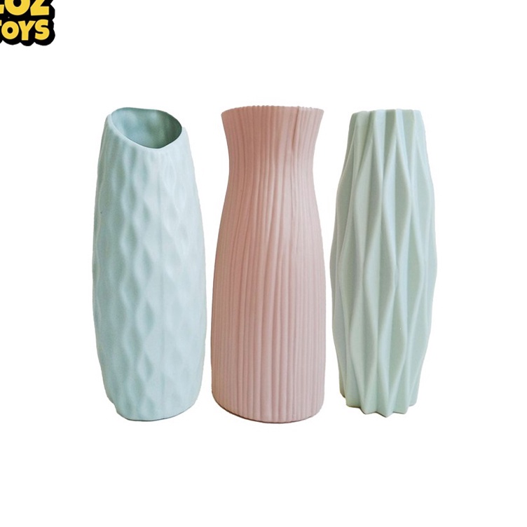Penjualan Terbaiik  LOZTOYS Vas Plastik Motif Texture Unik Pot Vas Bunga Tanaman Wave Hiasan Dekorasi Minimalis  Tidak Mudah Rusak
