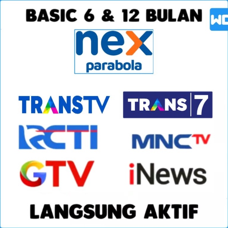 WCU Paket Basic Nex Parabola 6  12 Bulan Murah  R