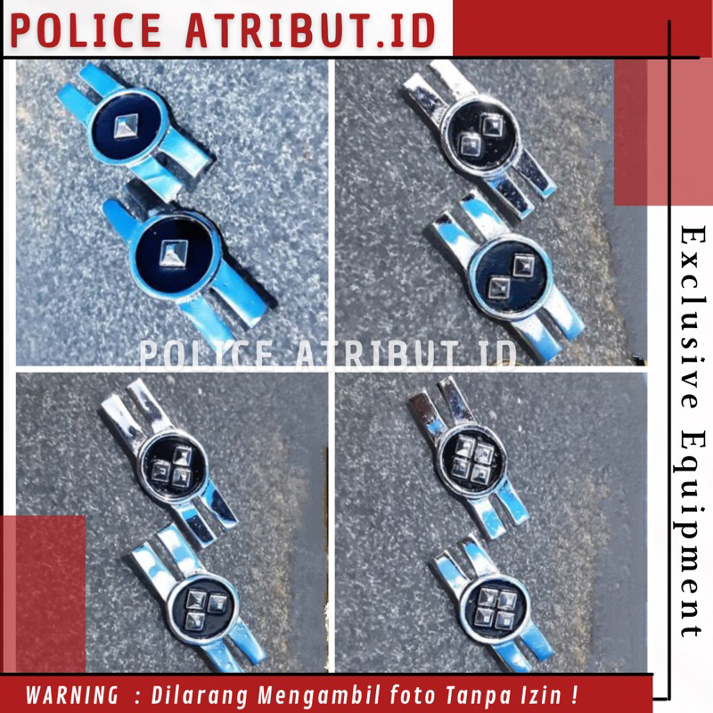 Monogram Pangkat PNS ASN Polri 2A 2B 2C 2D Brivet polisi Perlengkapan Polri Terbaru Best Seller