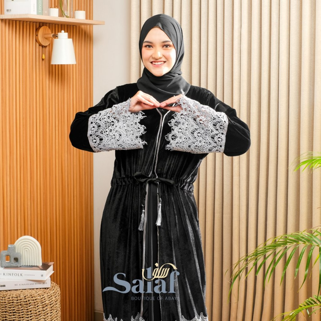 Abaya Turkey Bahan Bludru