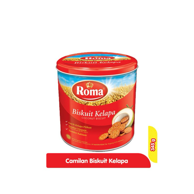 

Roma biscuit kelapa kaleng 345 g