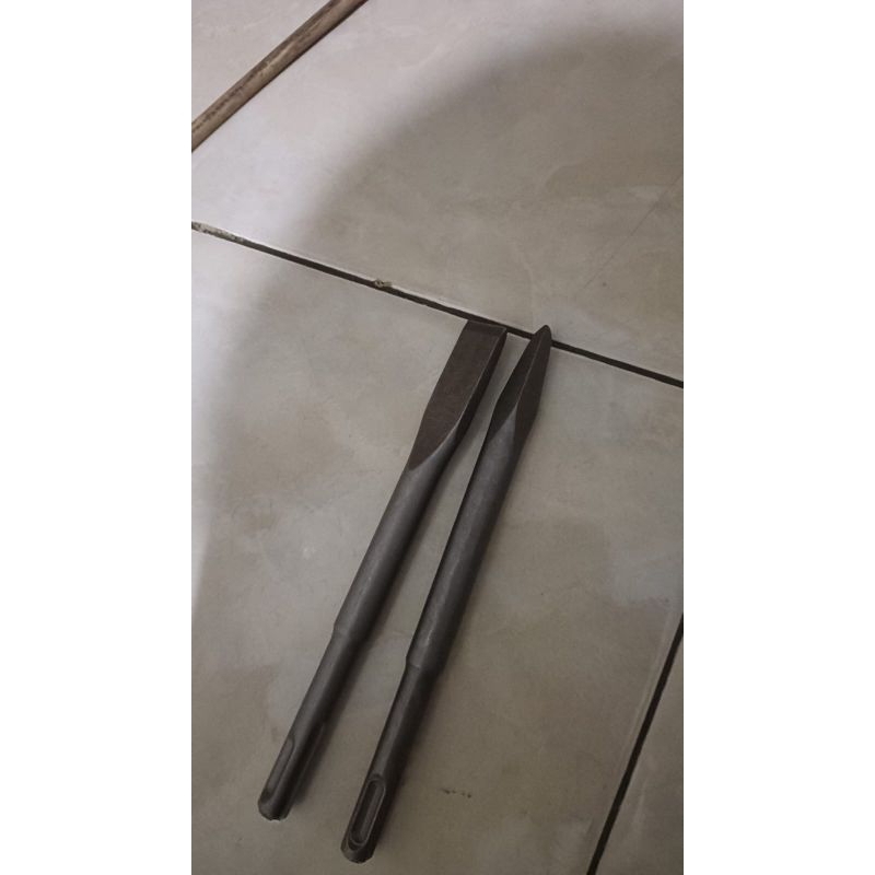 mata bor hammer drill, pahat gepeng dan lancip
