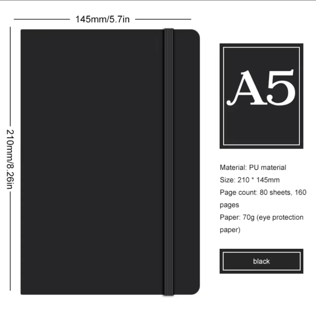 

Buku Catatan Notebook A5 Kertas Tebal Karet