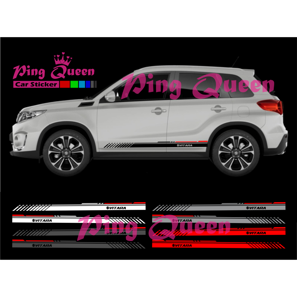 Sticker stiker mobil vitara striping sticker list mobil suzuki vitara