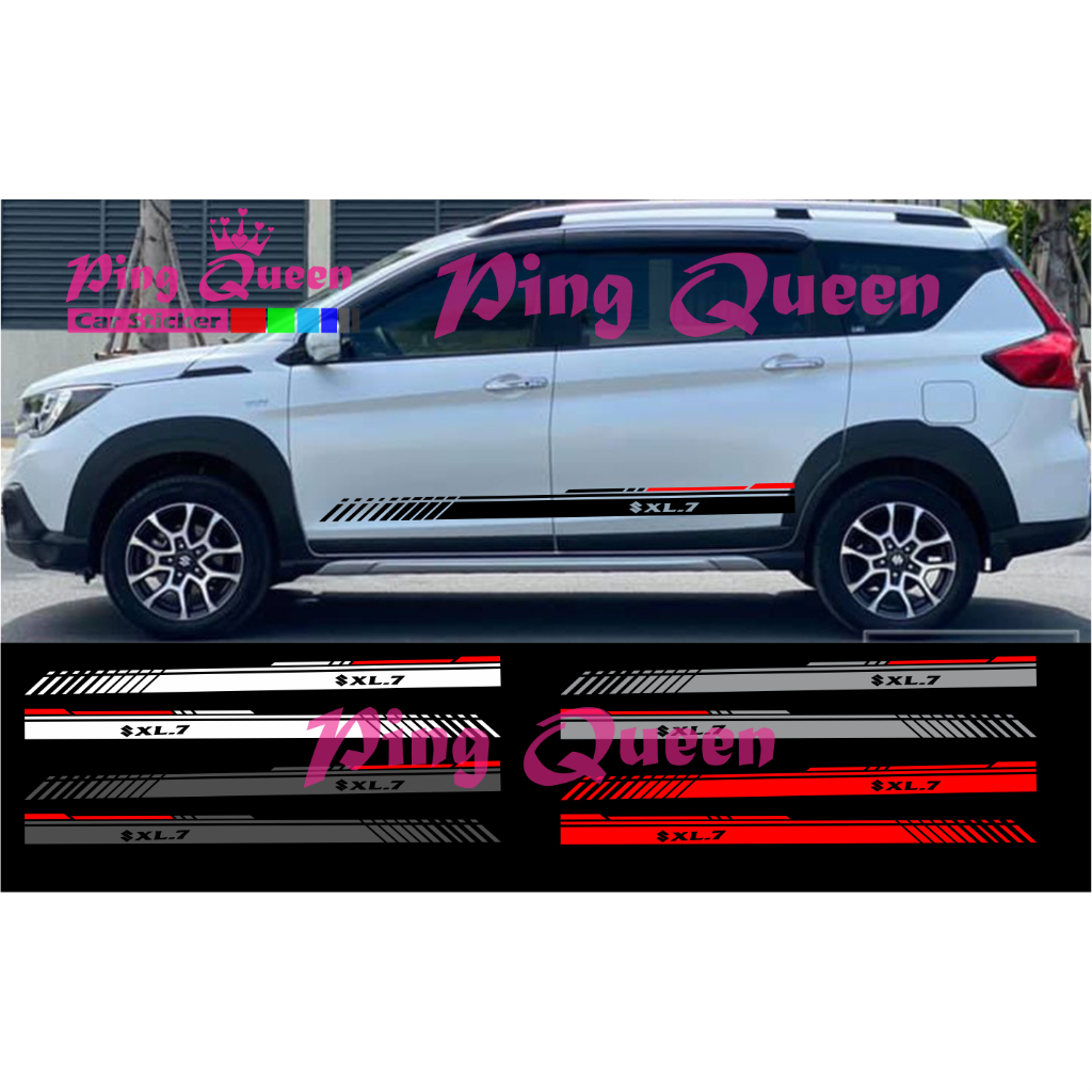 Sticker stiker mobil XL-7 striping sticker list mobil suzuki XL-7