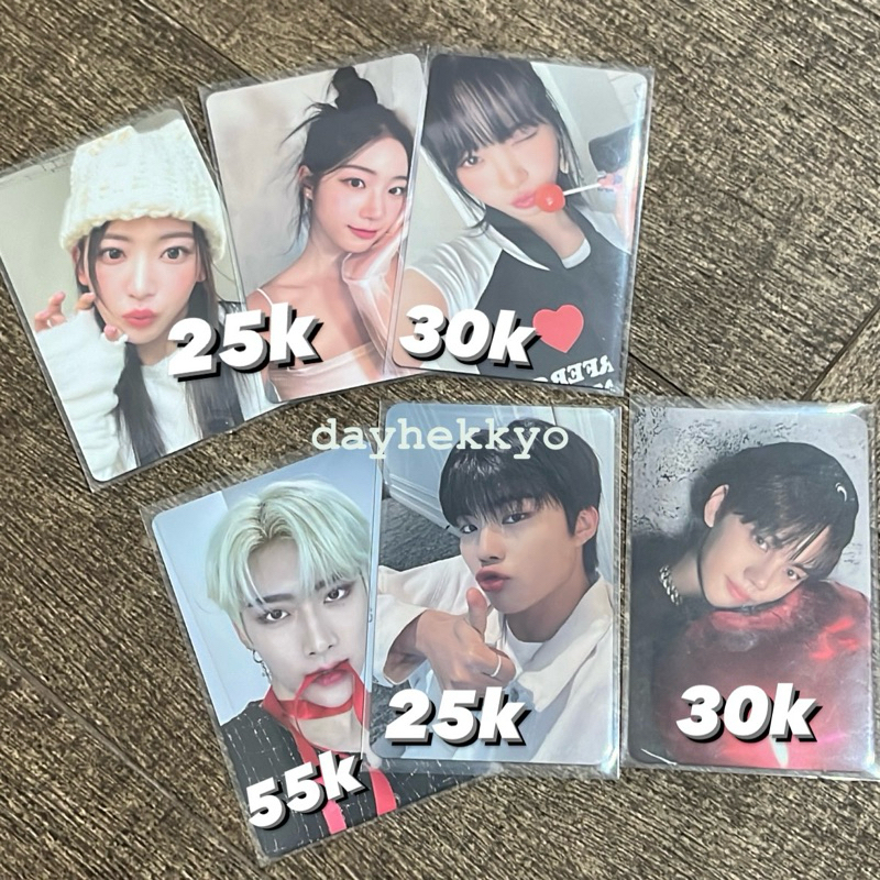 PHOTOCARD LE SSERAFIM & ZB1 | sakura kucing, kazuha balet, chaewon permen, ricky withmuu / ricky pit