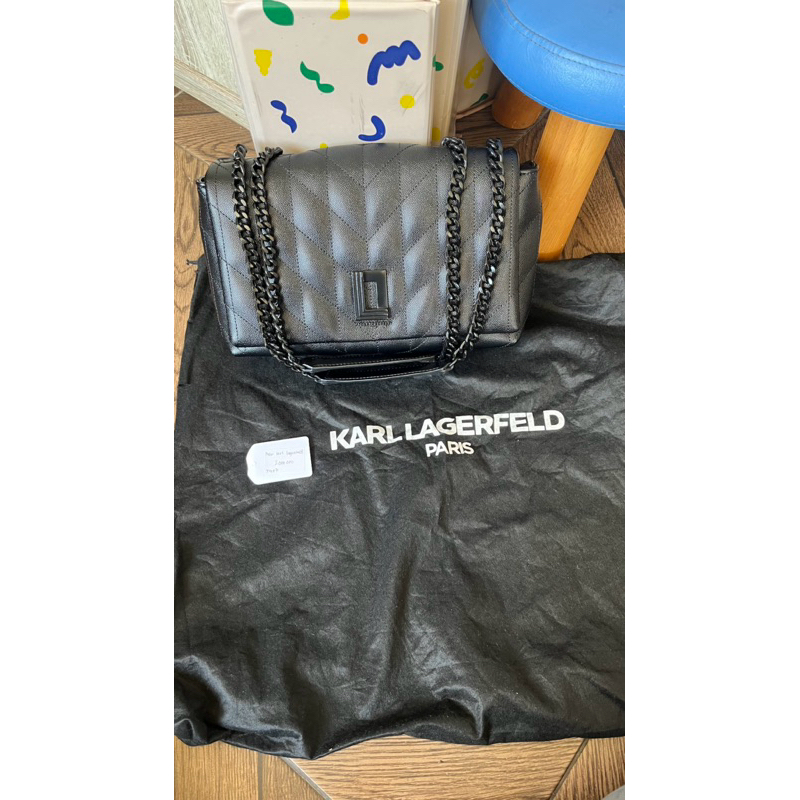 NBU karl lagerfeld lafayette bag in black