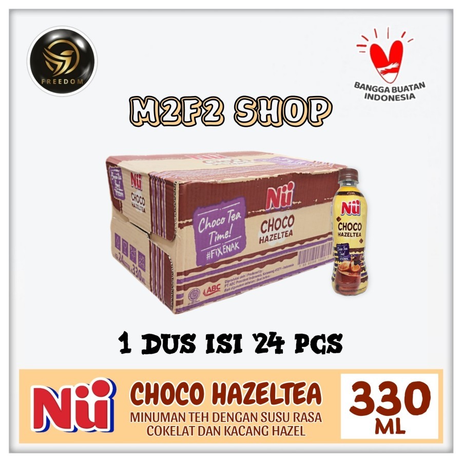 

NU Choco Hazeltea | Teh Susu Rasa Cokelat & Kacang Hazel Botol Pet - 330 ml (Kemasan Karton)