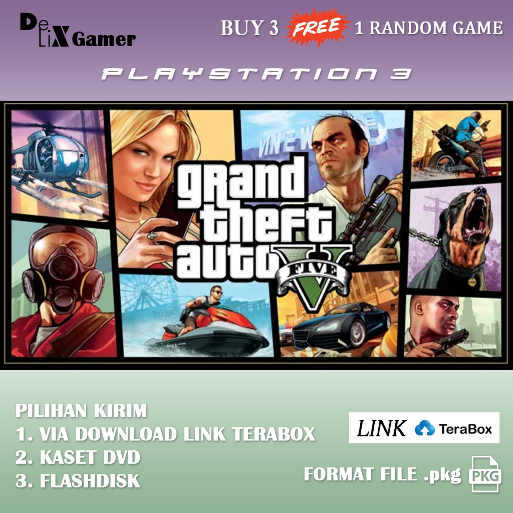 GTA V PS3 PS 3 Playstation 3 PKG
