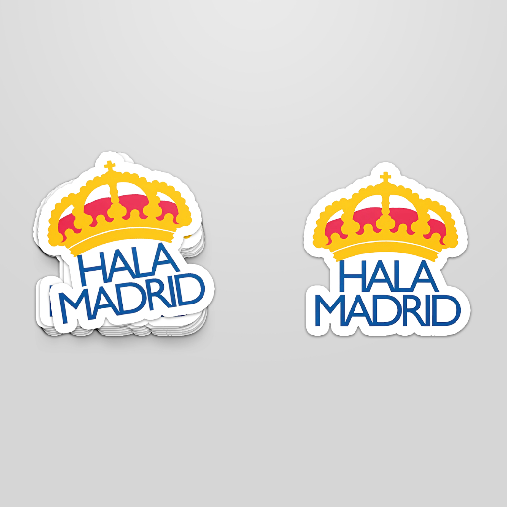

Ay00! STICKER PACK REAL MADRID STICKER TUMBLER STIKER LAPTOP KOPER HELM