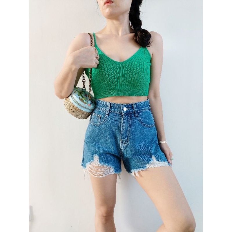 Candy Bralette (tanktop knit / bralette knit / tanktop rajut / crop tanktop / tanktop setali)
