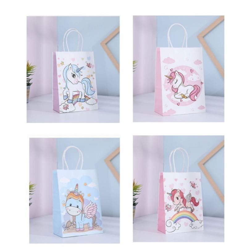 

PAPER BAG UNICORN KERTAS TAS SOUVENIR ULANG TAHUN BIRTHDAY