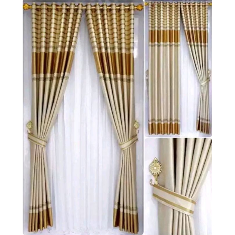 gorden jendela dan pintu bahan kain blackout bludru