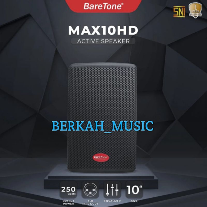 Baretone Speaker Aktif Max10hd original Speaker 10inch