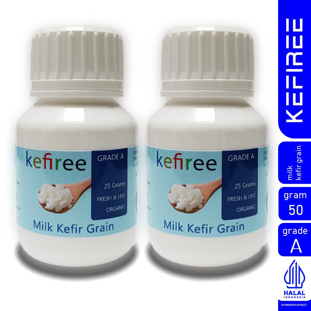 

100% BIBIT KEFIR / KEFIR GRAIN (FRESH) GRADE A - KEFIREE (50 Gr)