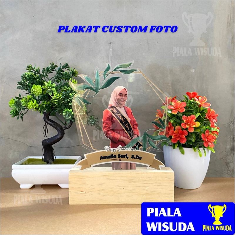 Plakat Custom Foto (Bingkai), Kado wisuda akrilk , Plakat wisuda custom, Vandel wisuda akrilik