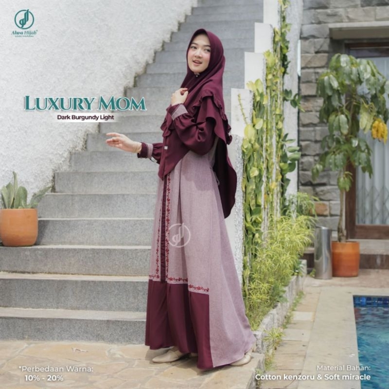 gamis mom set luxury alwa hijab