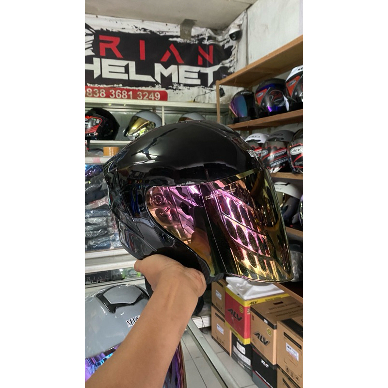 [ OBRAL ] MVSTAR K1 SOLID Helm Hallface Original