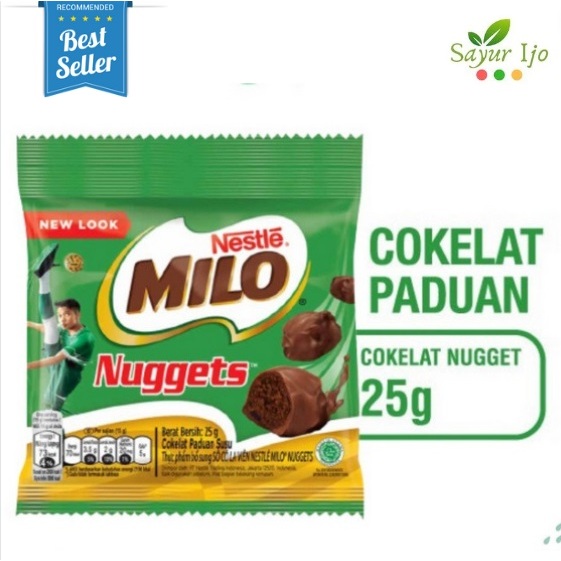 

MILO Snack Cokelat Nuggets 25 Gram / Bungkus Cemilan Coklat Susu Asli Instant