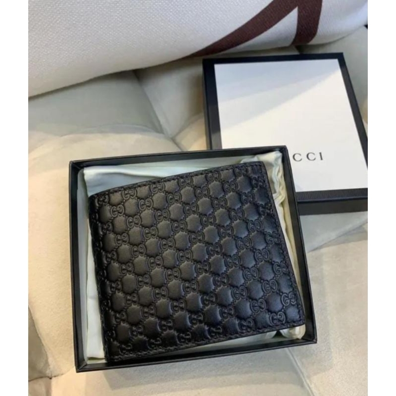 G*cci Bifold Wallet Leather Black