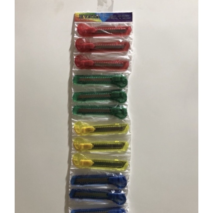 

PROMO SALE 12 psc pisau cutter bening harga pedagang