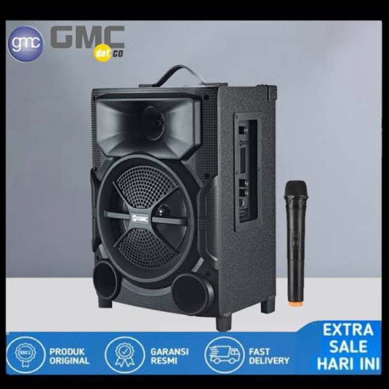 GMC SPEAKER GMC PORTABLE SPEAKER GMC 897 Y GMC 8 INCH + 1 MIC WIRELESS GMC 897Y GMC