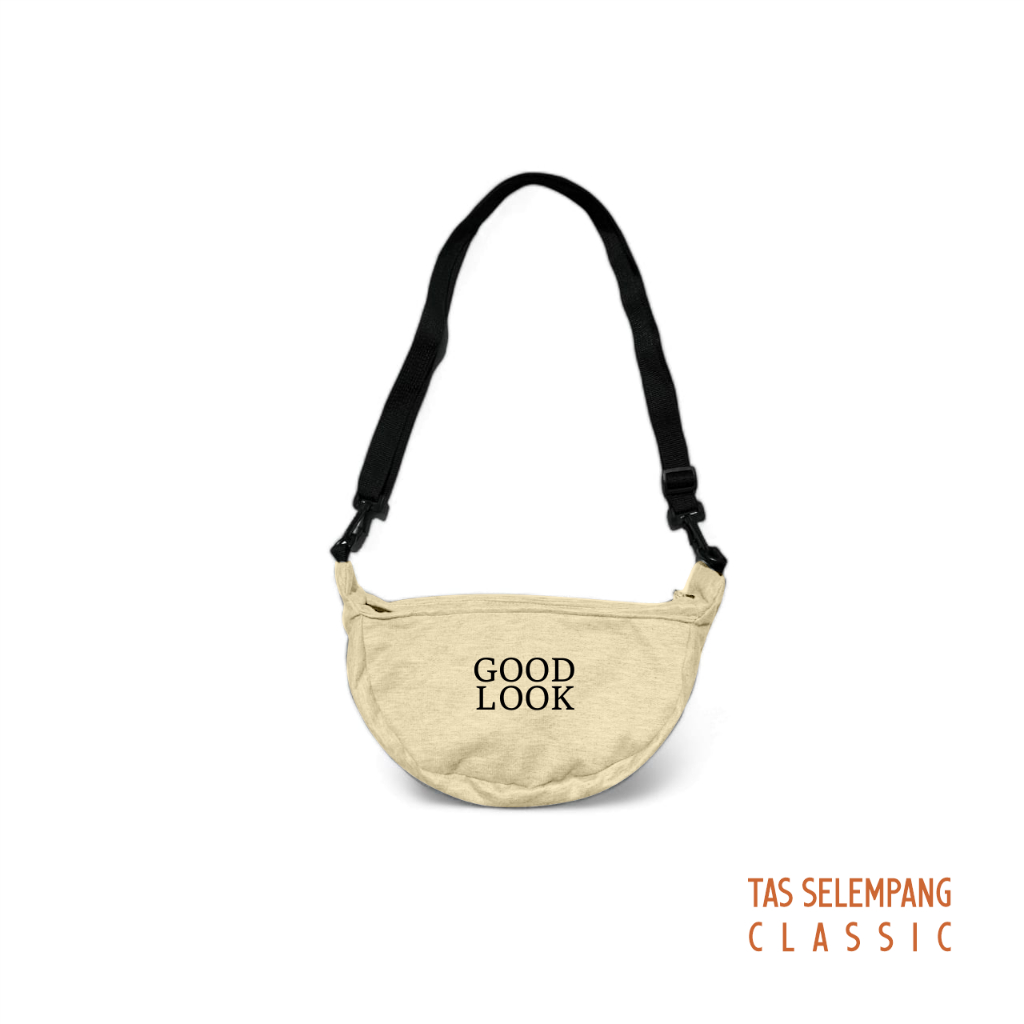 Tas Selempang Wanita Slingbag Kain Polos Unisex Classic Bag Vintage