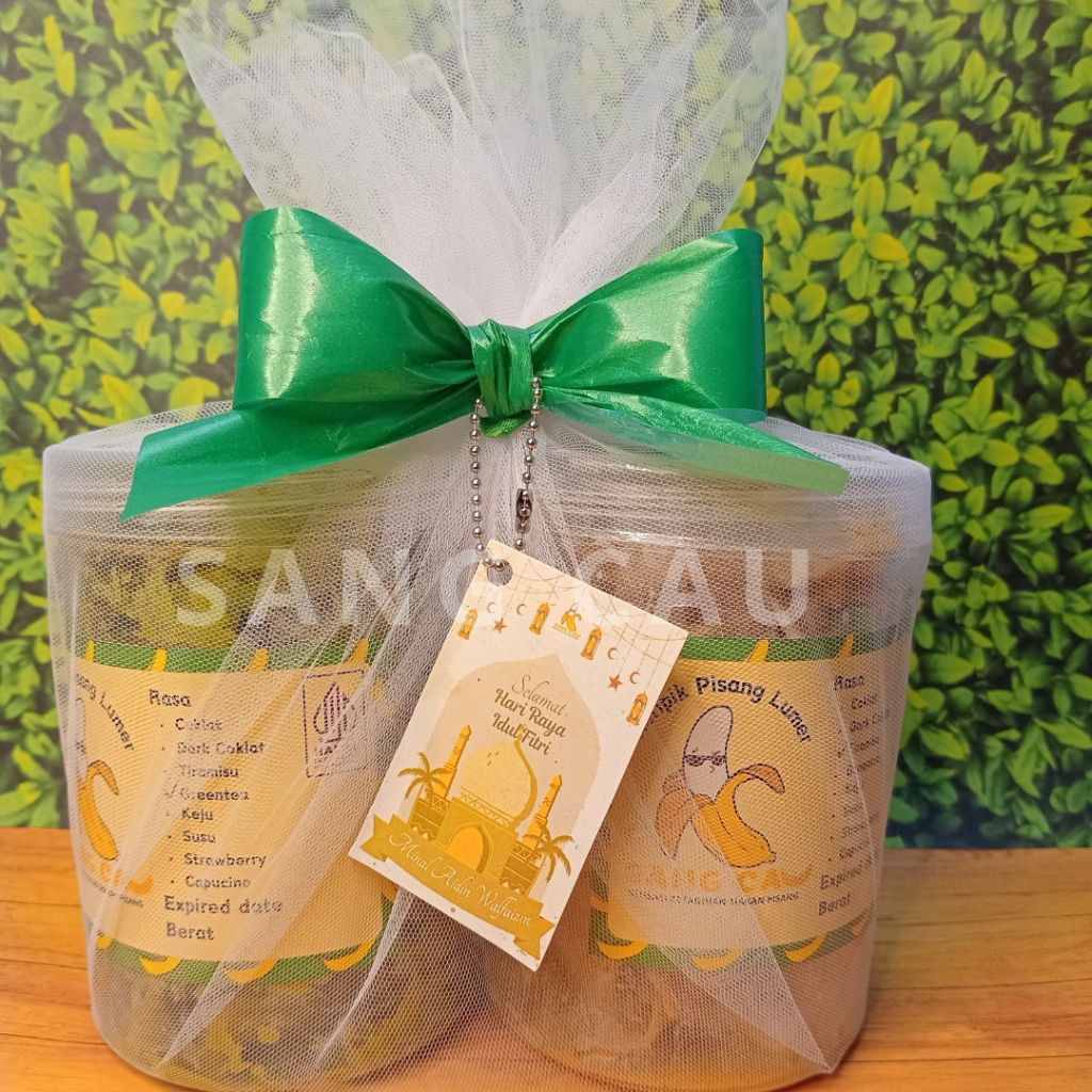 

Hampers lebaran Keripik Pisang Lumer 250 gram Sang Cau Bogor