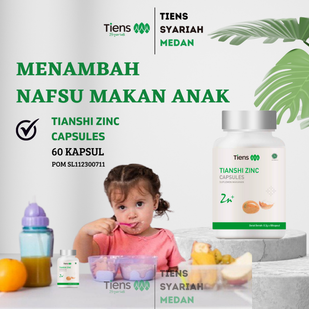 Tianshi Zinc / Zinc Tiens Penambah Nafsu Makan Anak & Peninggi Badan Anak
