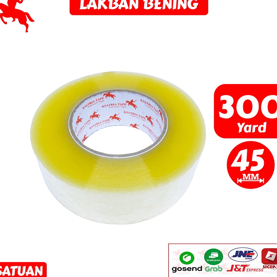 

DiSkon Lakban OPP Tape Lakban Bening Lakban Coklat KSATRIA Tape 3 Yard