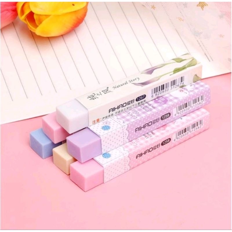 

Penghapus Pensil Panjang Motif Lucu Imut Unik / Eraser Pencil