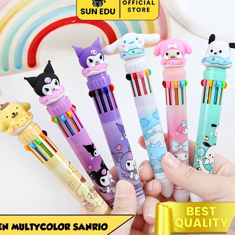 

XG34448 1 Warna Pulpen Gel Motif Karaker Sanrio Lucu Bolpen Gel Karakter kuromi Cinamoroll Melody