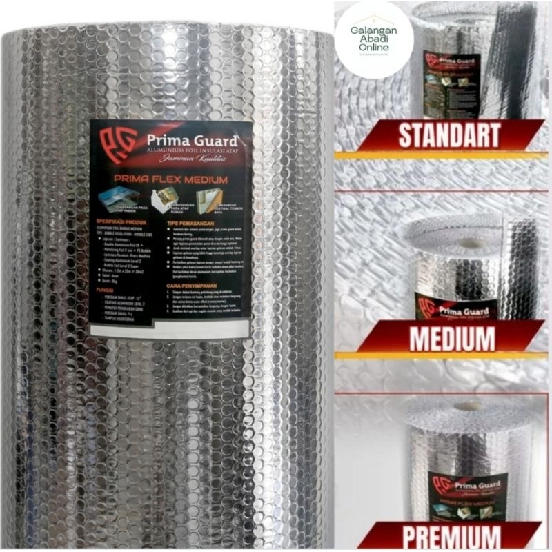 Peredam Panas Atap Aluminium Foil Bubble Meteran