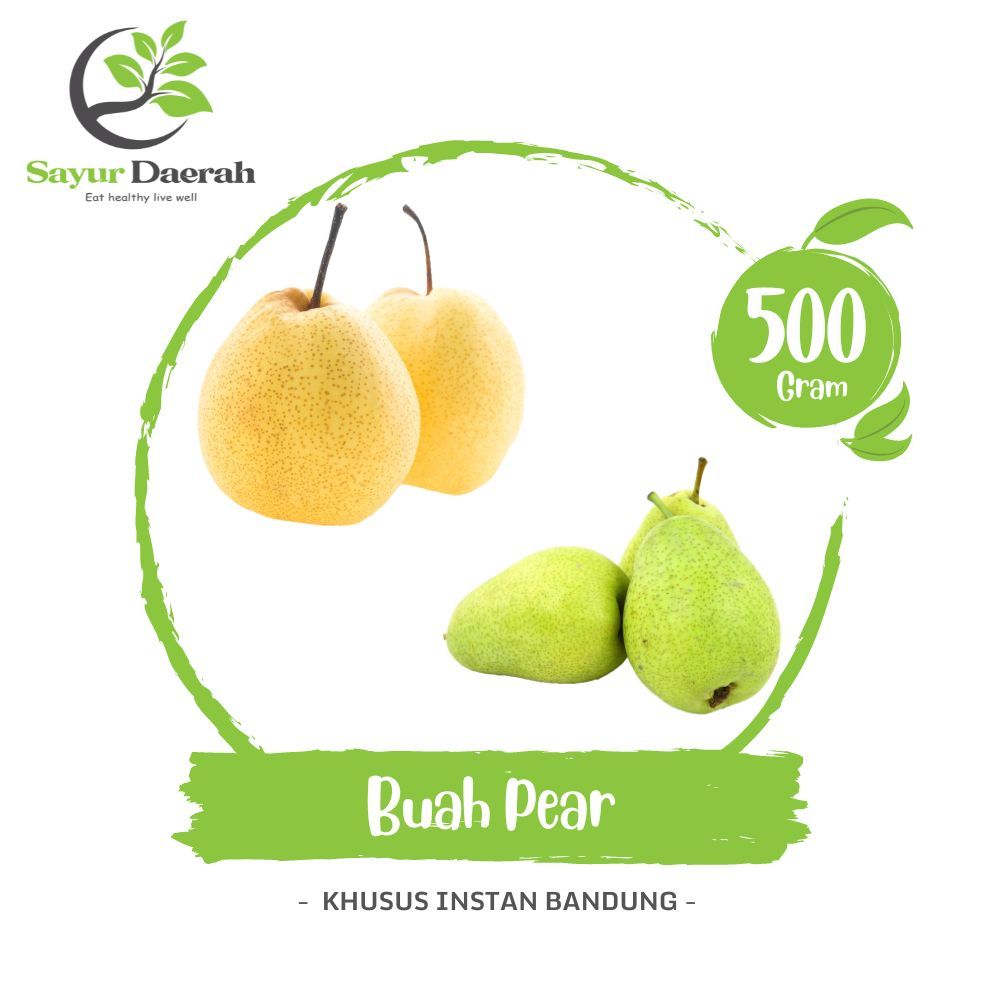 

Pear Pir Putih Hijau Century Packham 500 Gr | Sayur Daerah