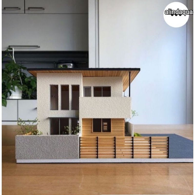 rumah miniatur pvc board usd