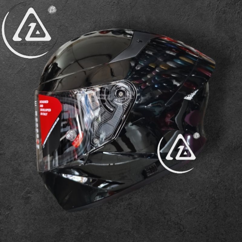 HELM KYT TT COURSE SOLID HITAM | HELM FULL FACE