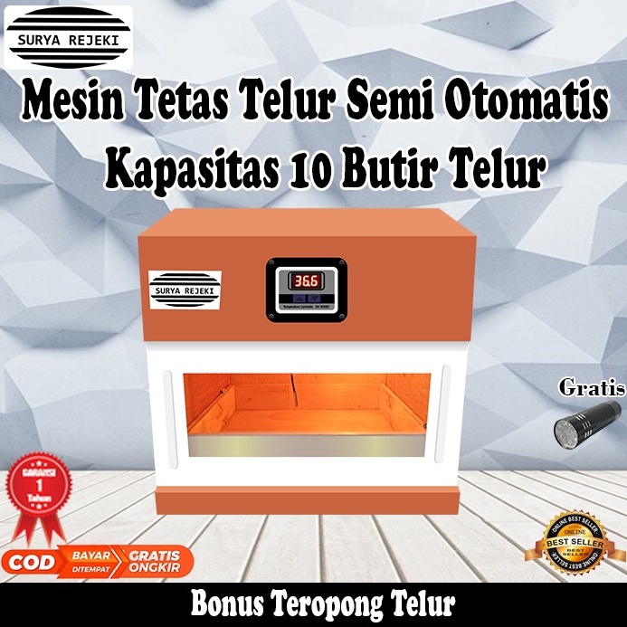 BIG SALE mesin tetas telur semi otomatis  mesin penetas telur semi otomatis kapasitas 1 telur