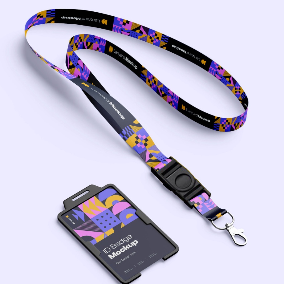 

77 ID card Lanyard Custom 2 Sisi Tanpa PO ID CARDLANYARD