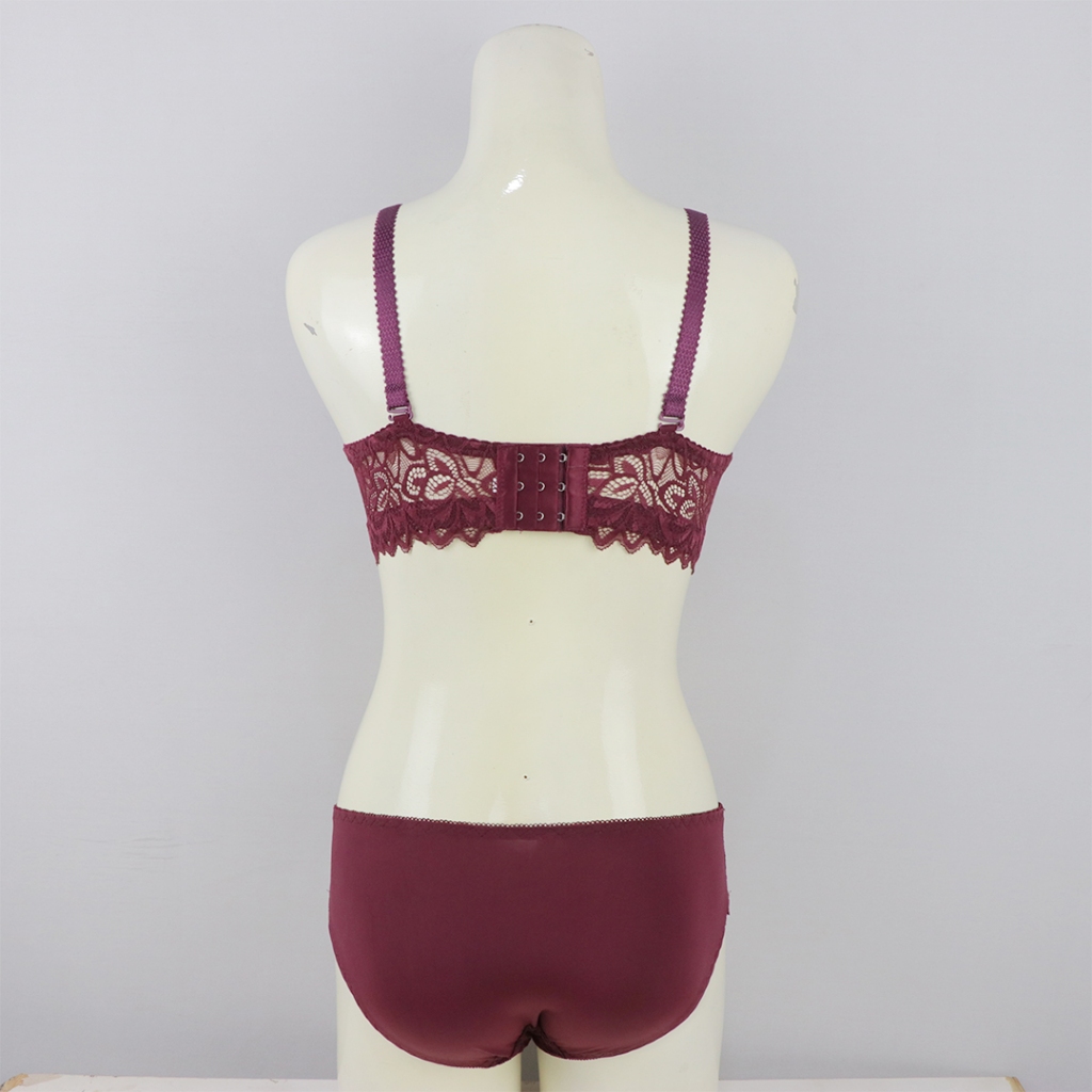 Scelta - Sexy Bra Set Celana Dalam Wanita Transparan Bralette Kawat Berkawat Renda Setelan Bh Sc Pb1853 Set thumbnail 9