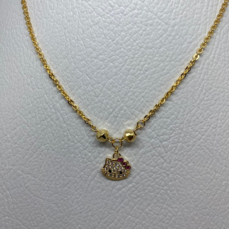 kalung holo anak maianan hello kitty asli perak 925