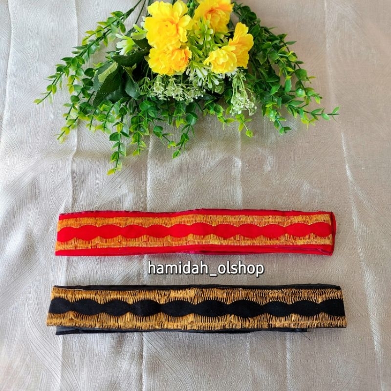 Kamus Bordir Polos / Sabuk Bordir Untuk Beskap