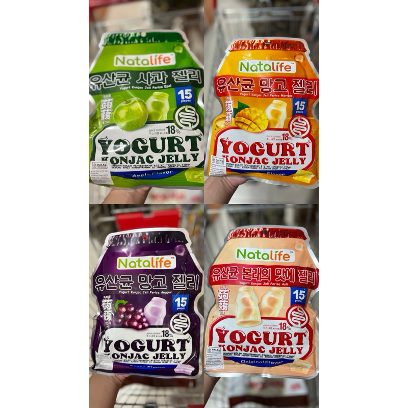 

NATALIFE YOGURT KONJAC JELLY 300GRAM 15PIECES ALL VARIANT IMPORT