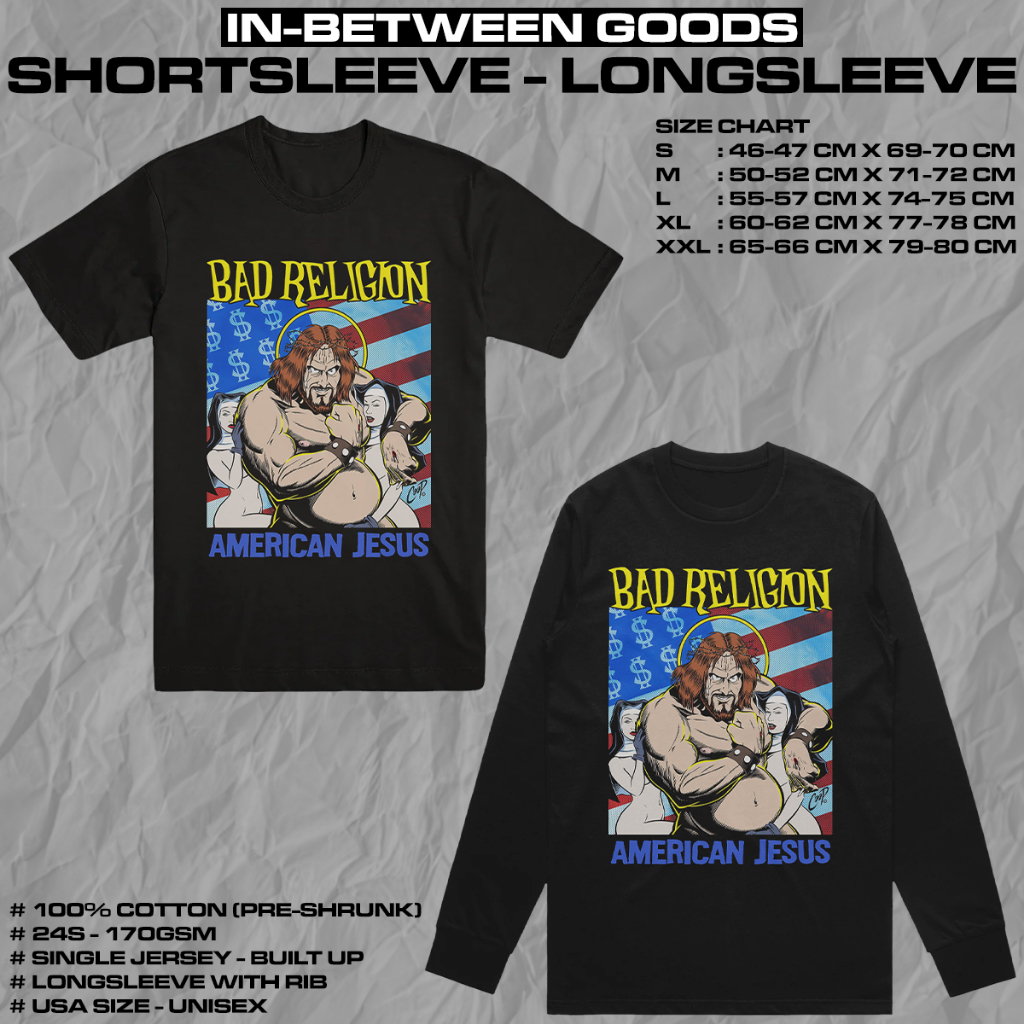 BAD RELIGION - AMERICAN JESUS | T-SHIRT | LONGSLEEVE | BAND MERCH