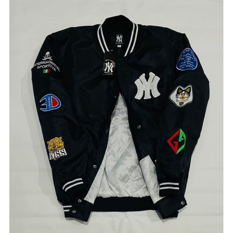 Jaket Varsity - Jaket Varsity All Varian Sportiva black Pink Unisex Full Tag