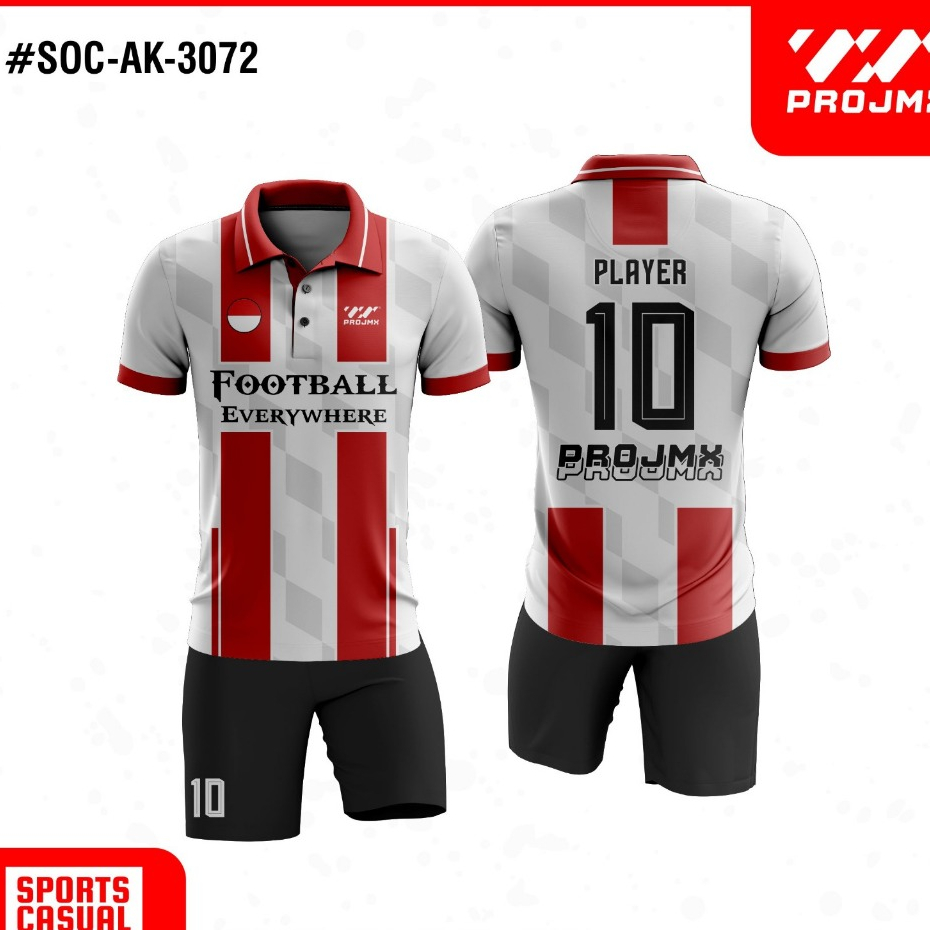 PROJMX - KAOS JERSEY TEAM SEPAK BOLA ( BISA CUSTOM )
