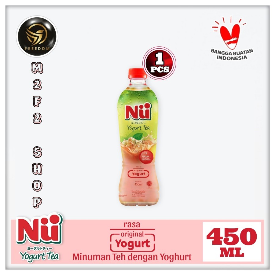 

NU Green Yoghurt Tea | Teh Hijau Original Yogurt Botol Pet - 450 ml (Kemasan Satuan)