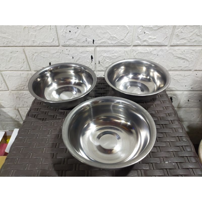 Mangkok Stainless Steel 13cm / Mangkok Stainless Kecil / Mangkok Kobokan / Mangkok Kuah / Baskom Sta
