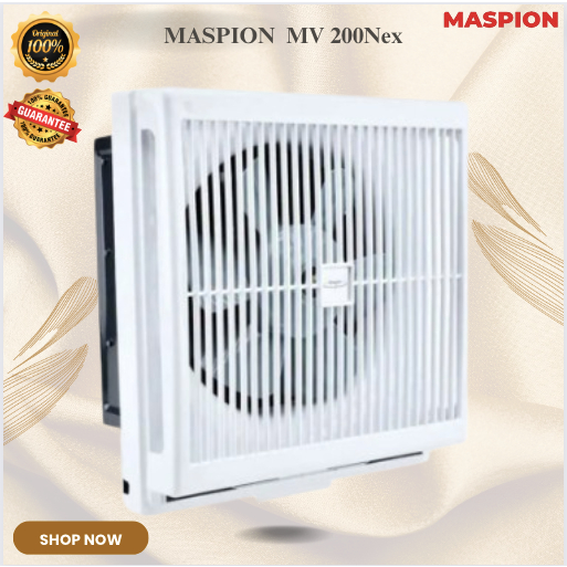 Maspion Exhaust Fan MV200Nex/MV 200Nex/MV 200 Nex/MV-200Nex/MV-200-Nex/Original Bergaransi Resmi